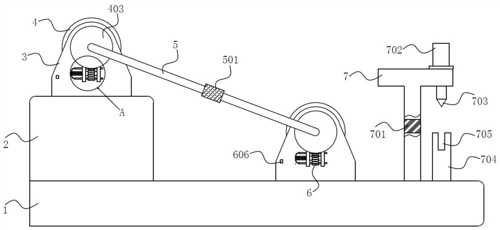 Cloth unwinding device