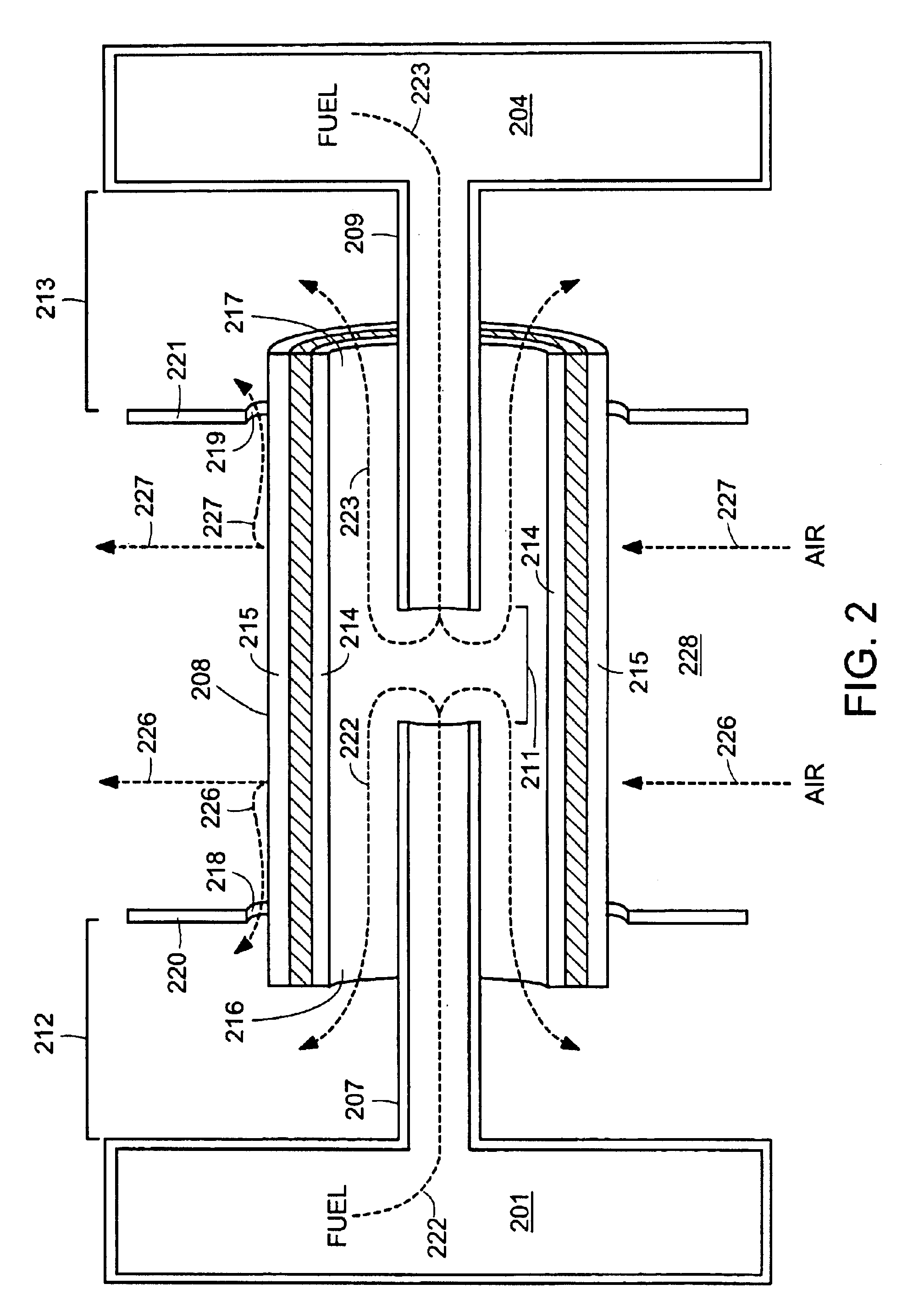 Horizontal fuel cell tube system and methods