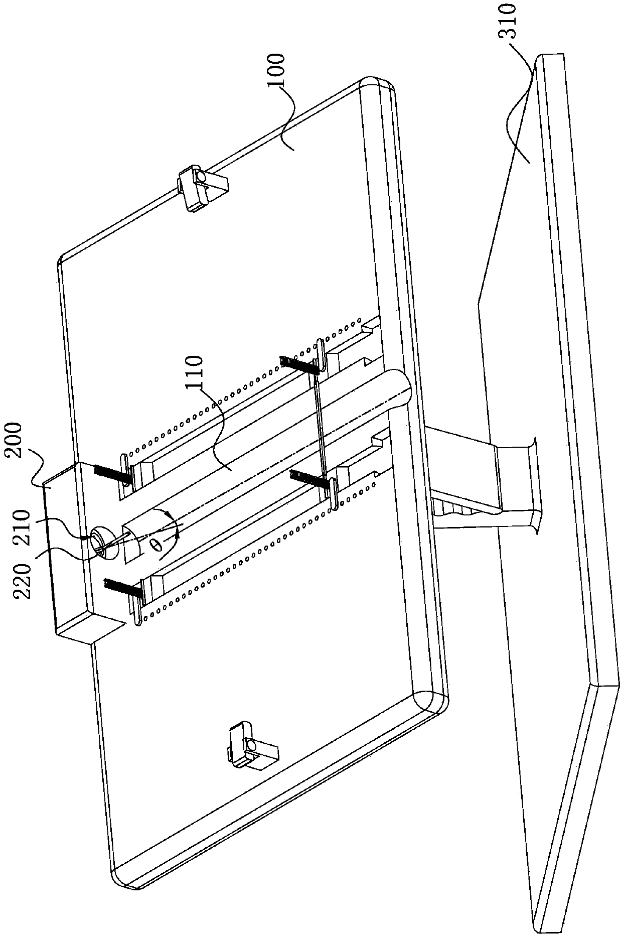 A lever mechanism for a book-turning machine