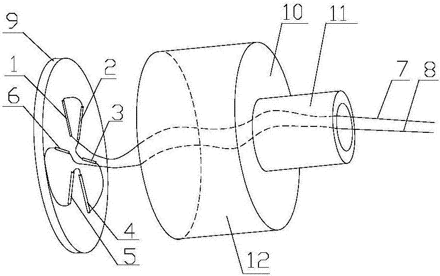 Semi-implanted hole bottom fiber bragg grating strainmeter geostress measuring device and method