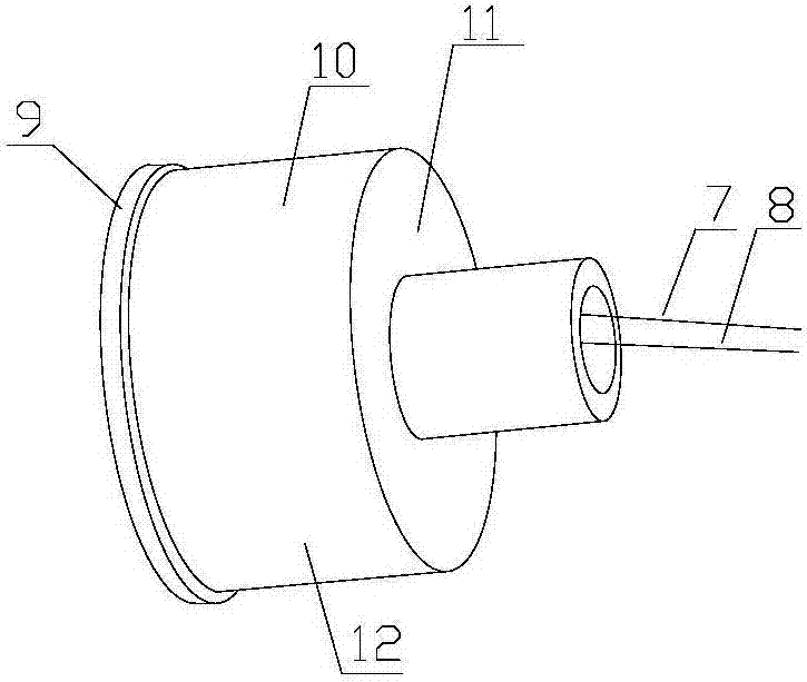 Semi-implanted hole bottom fiber bragg grating strainmeter geostress measuring device and method