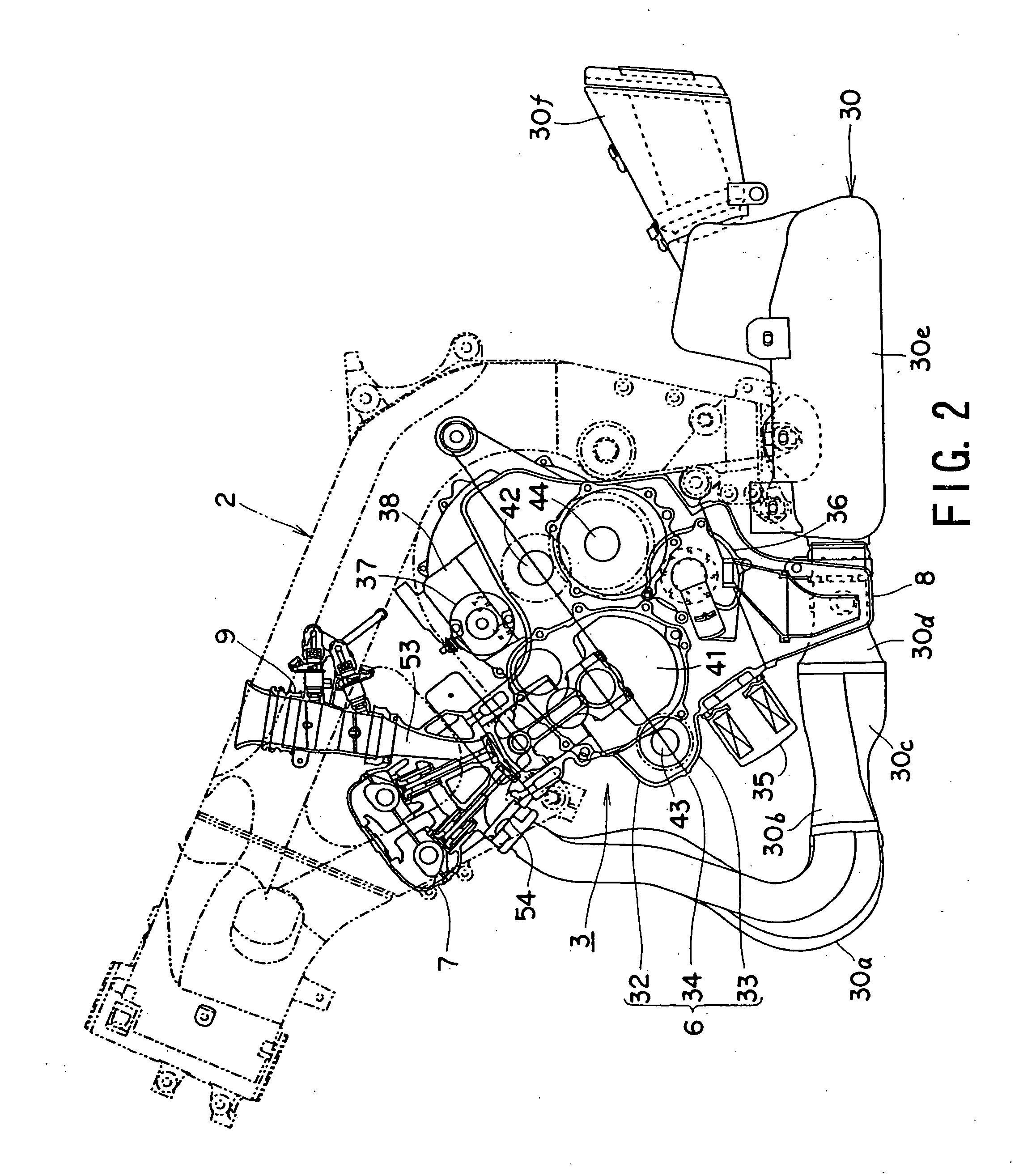 Engine for motorcycle