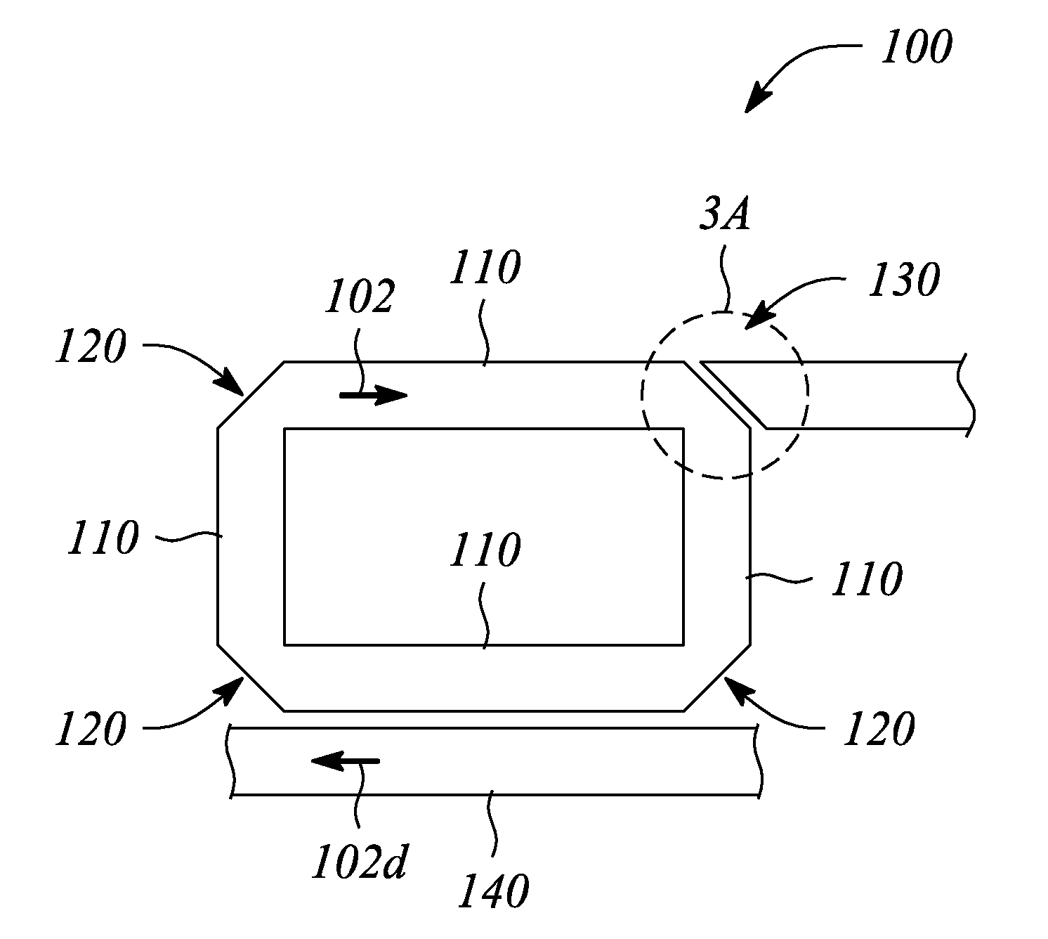 Optical waveguide ring resonator with photo-tunneling input/output port