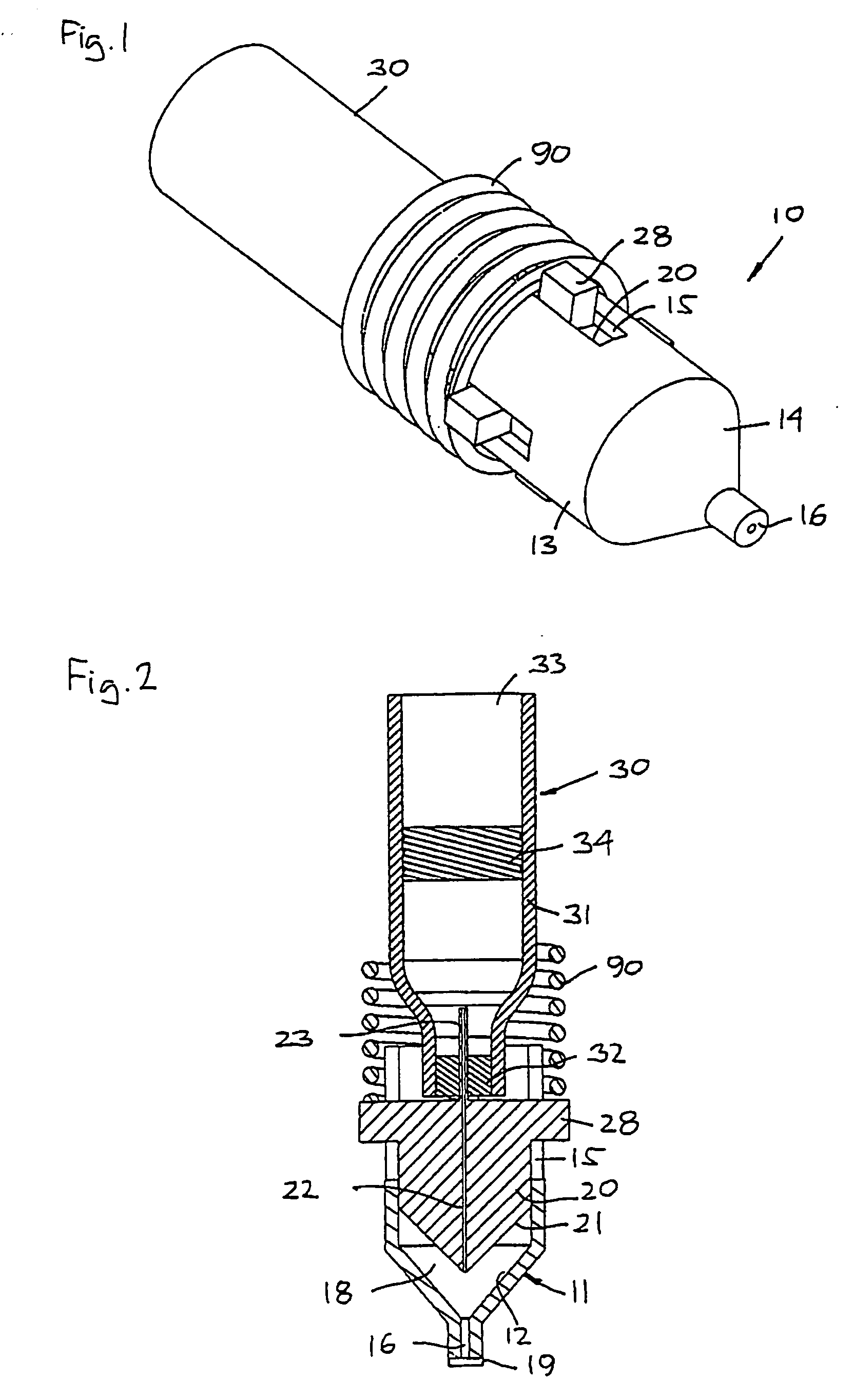 Impulse chamber for jet delivery device