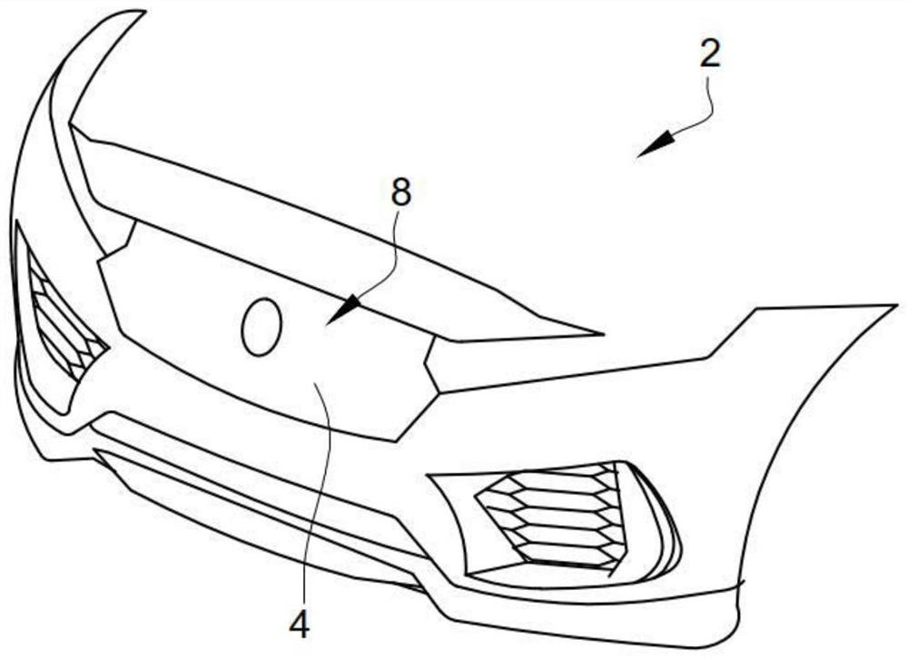 Radome for motor vehicle