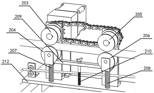 Overhead transmission line blasting deicing detonating cord automatic laying device and using method thereof