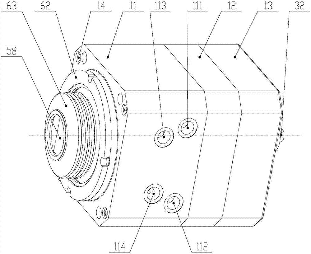 A brake cylinder of a rail vehicle hydraulic brake device