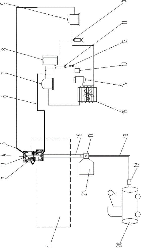 High-cold wind-sand environment wheel rail abrasion simulation experimental device