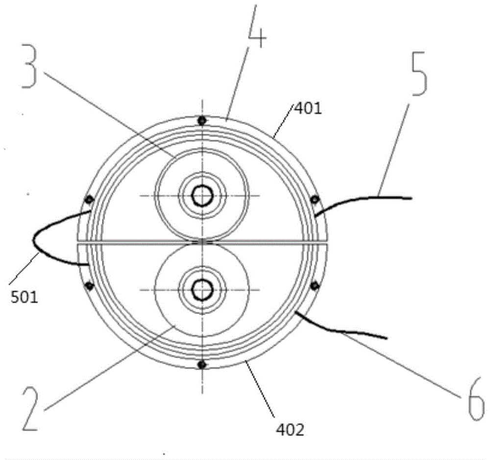 High-cold wind-sand environment wheel rail abrasion simulation experimental device