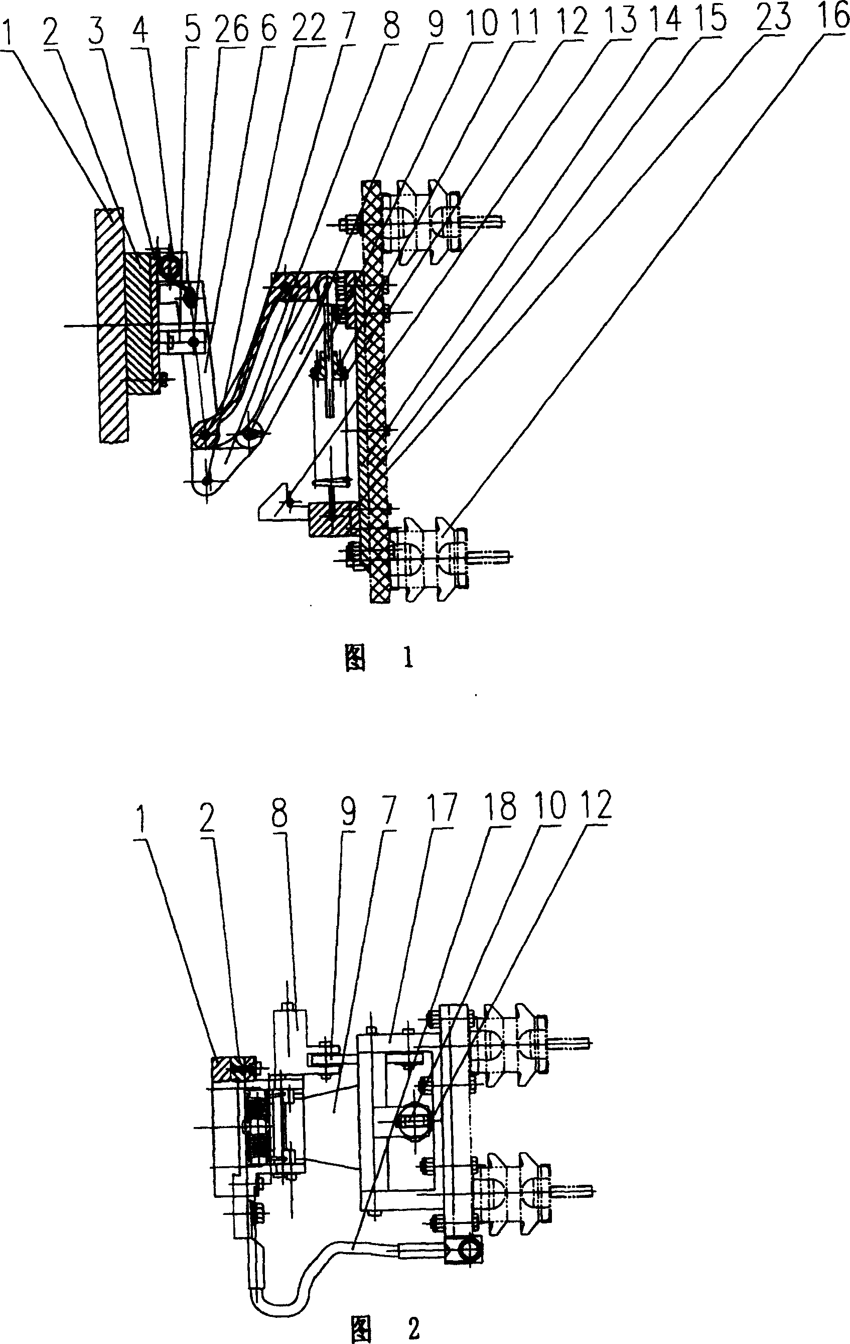 Lateral current collector