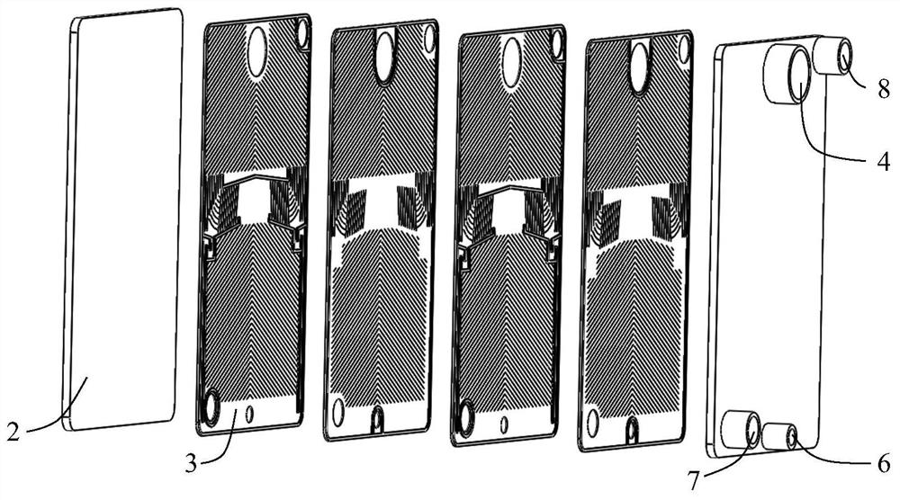 A liquid separation phase change plate heat exchanger and its application