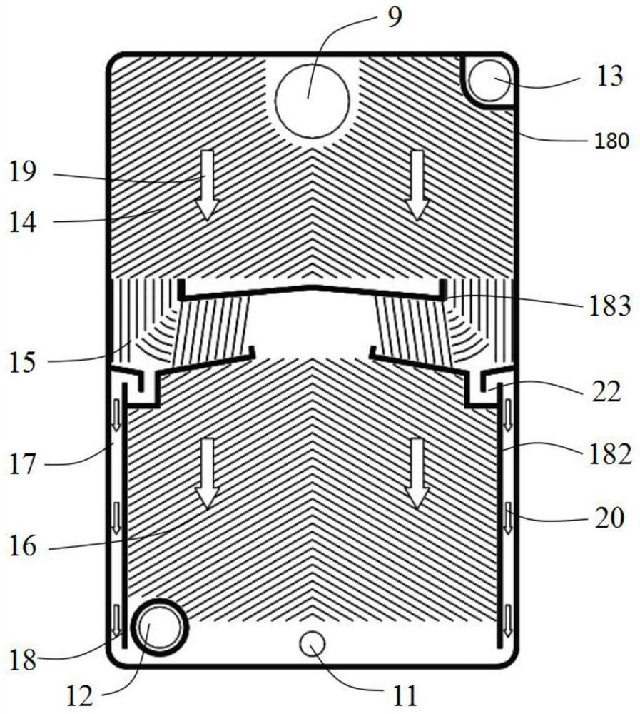 A liquid separation phase change plate heat exchanger and its application