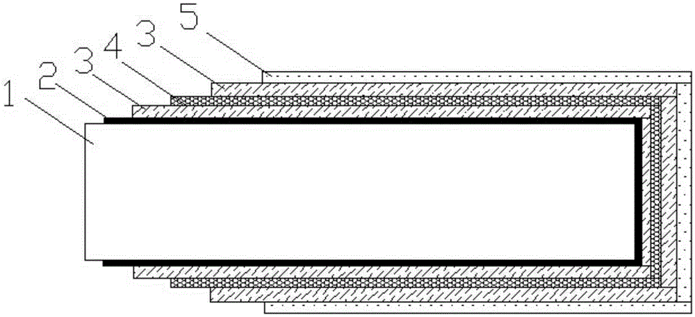 Construction technique for multi-step manual smearing of double-component fireproof paint