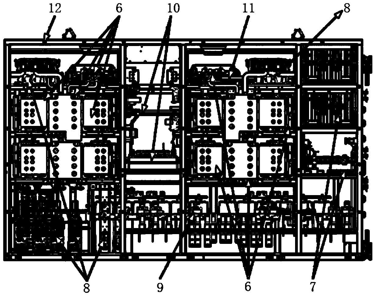 High-power traction auxiliary converter