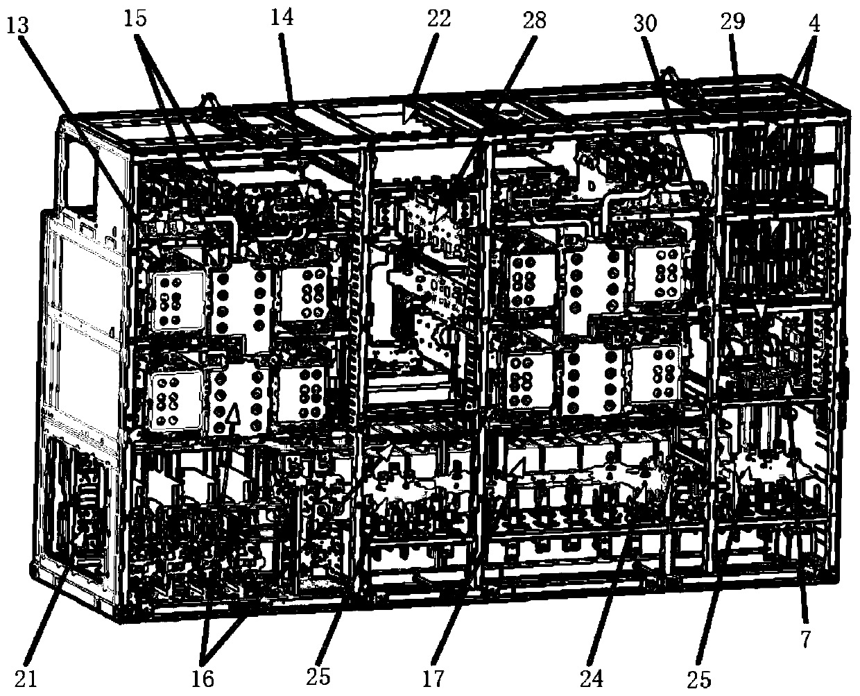 High-power traction auxiliary converter