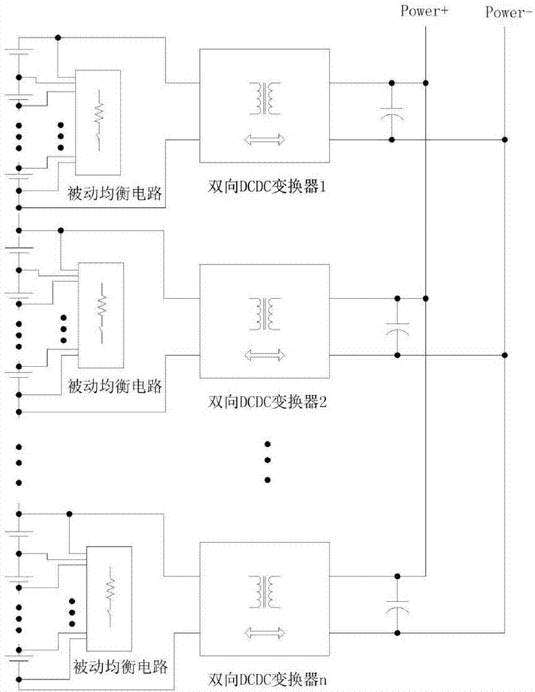 Equalization circuit and method for controlling power battery packs