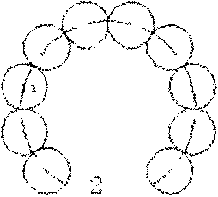 Method for combining large-diameter tree/tree house with multiple small trees