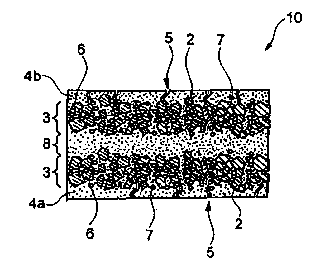 Anode for nonaqueous secondary battery, process of producing the anode, and nonaqueous secondary battery