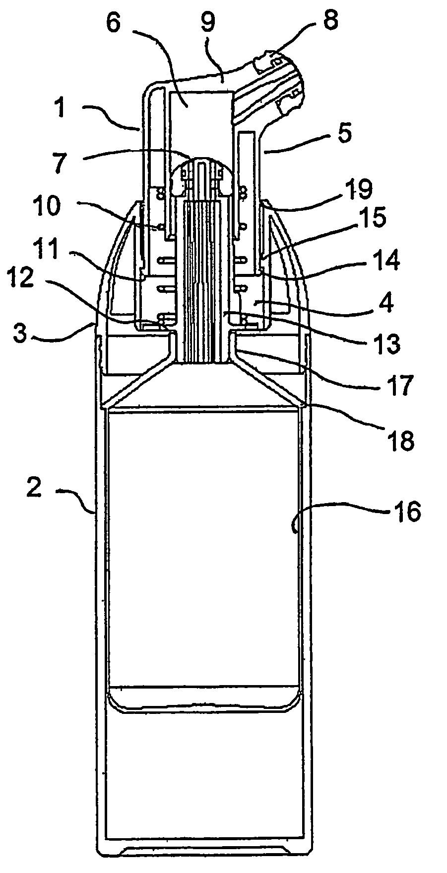 Manually-actuated metering pump