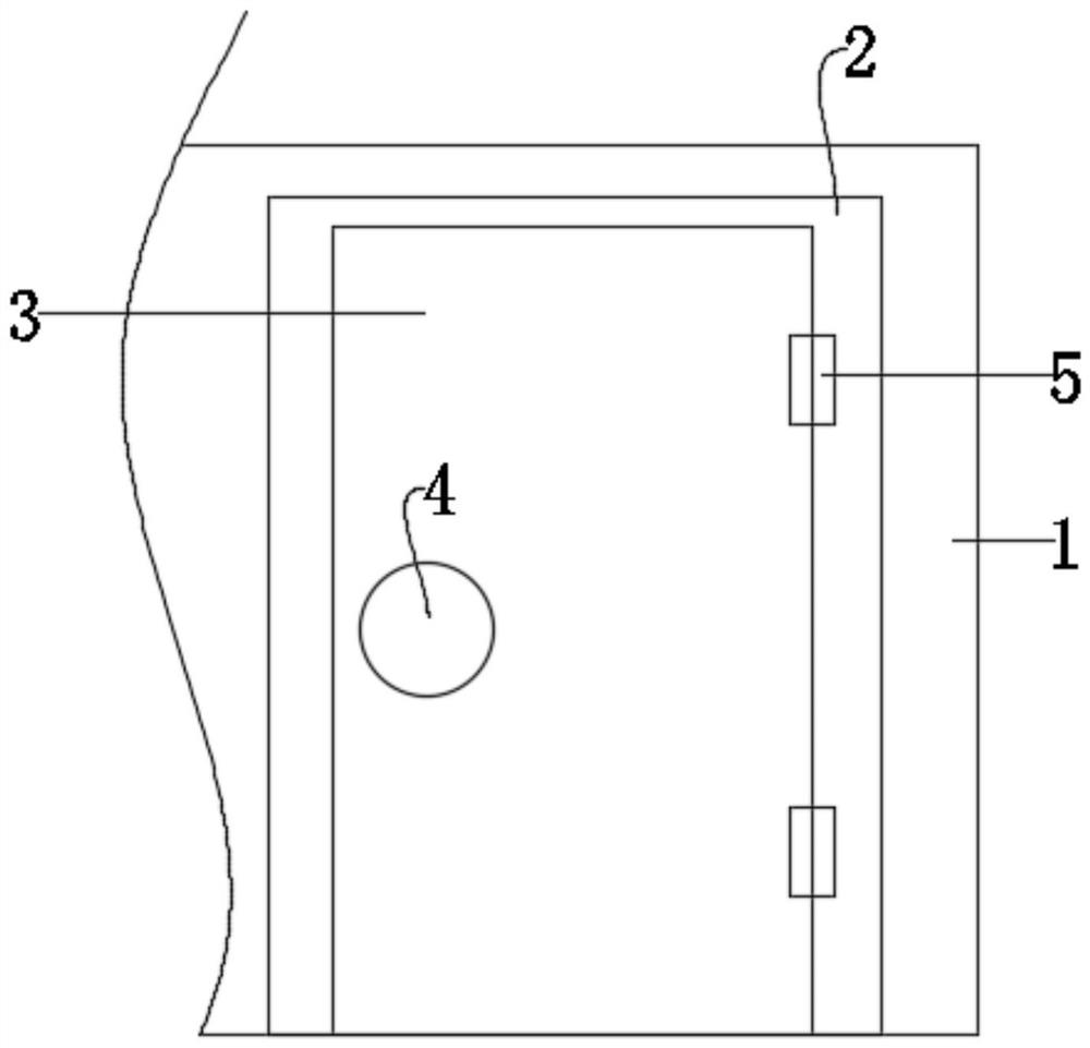 A safety door for the construction of a subway shield tunnel connection channel