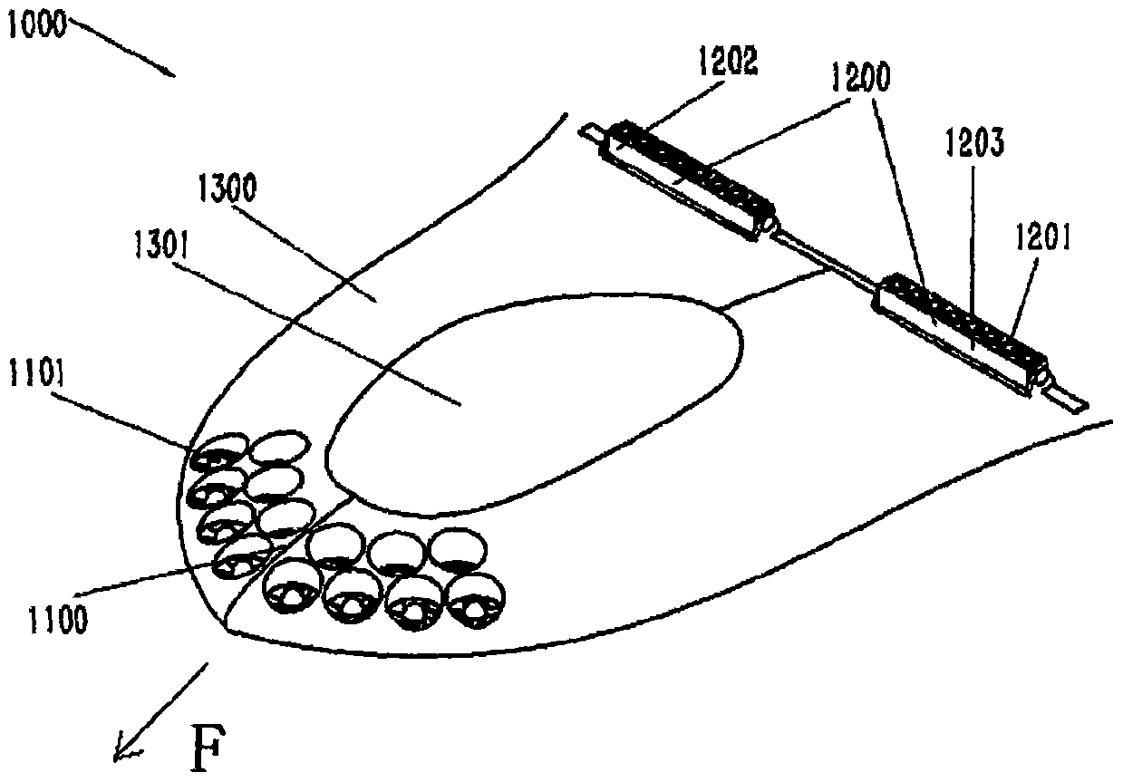 Short-distance or vertical take-off and landing aircraft with distribution type power system