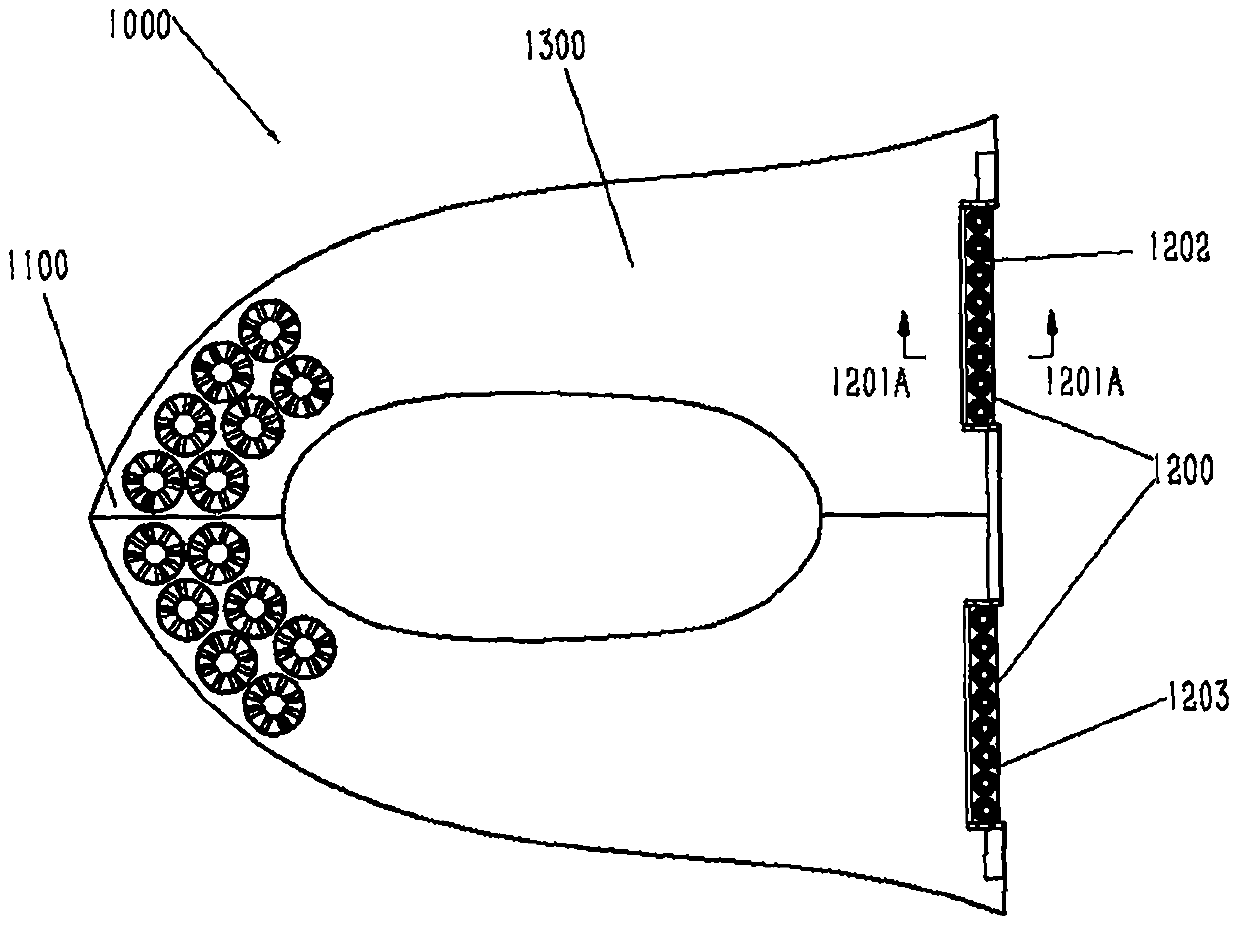 Short-distance or vertical take-off and landing aircraft with distribution type power system