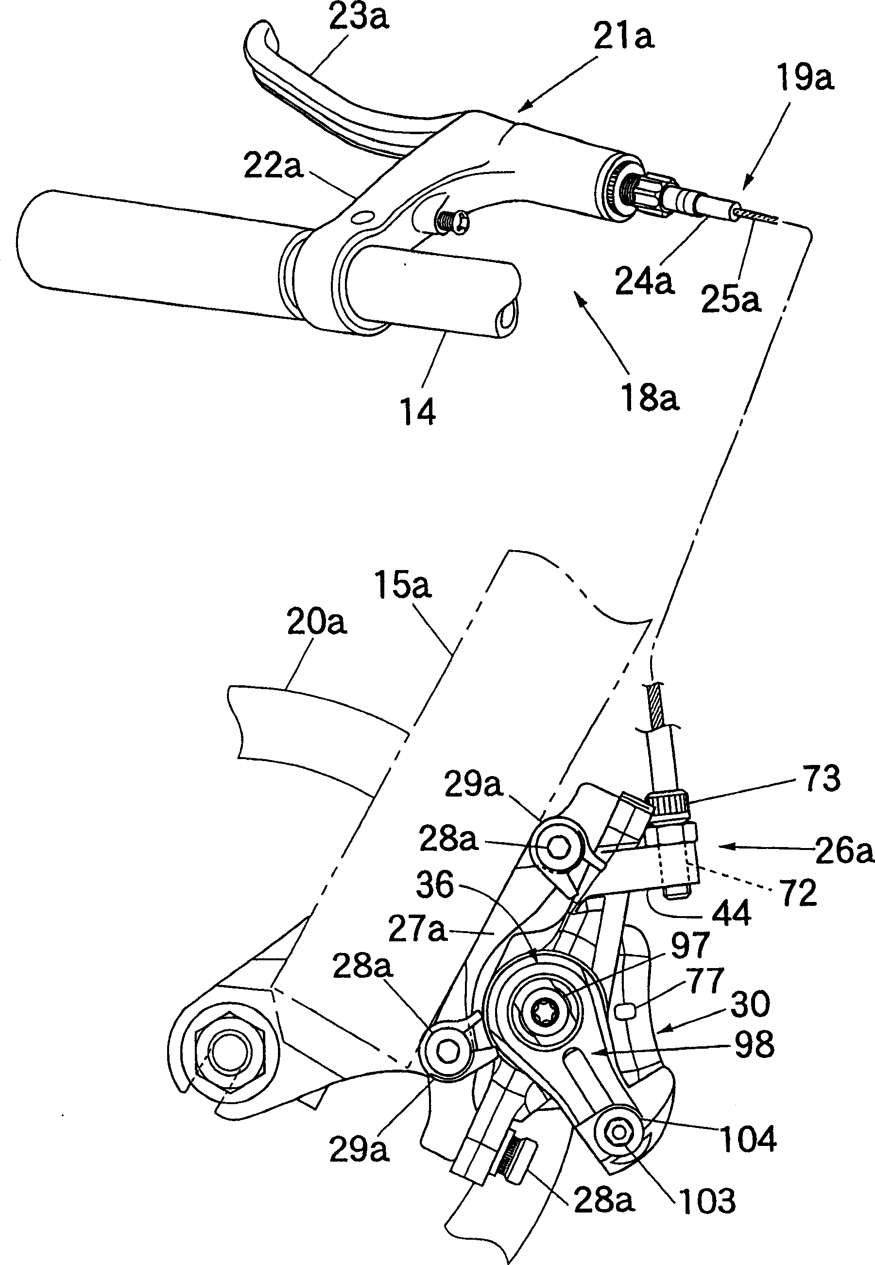 Disk brake for cable