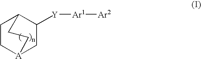 3-Quinuclidinyl amino-substituted biaryl derivatives