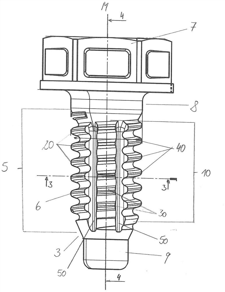 Threaded element, connection assembly comprising the element and method of manufacturing both