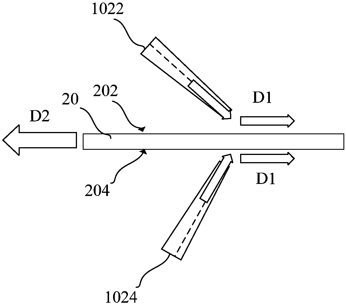 Air knife device for drying substrate