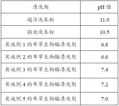 Cloth biological-enzyme cleaning agent and preparing method and application thereof