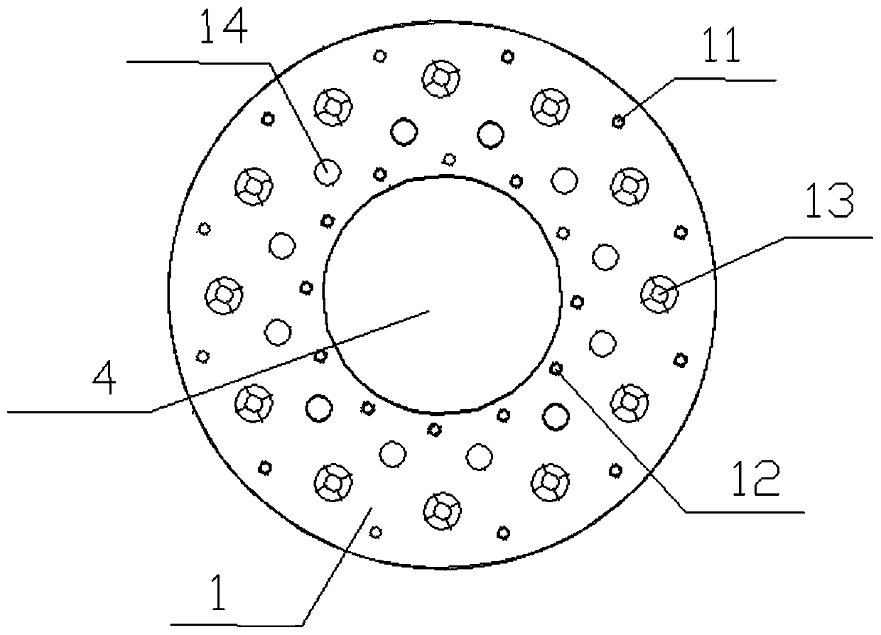 Double-layer extrusion type anchor plate for prestressed steel pipe cast-in-place pile and connection structure