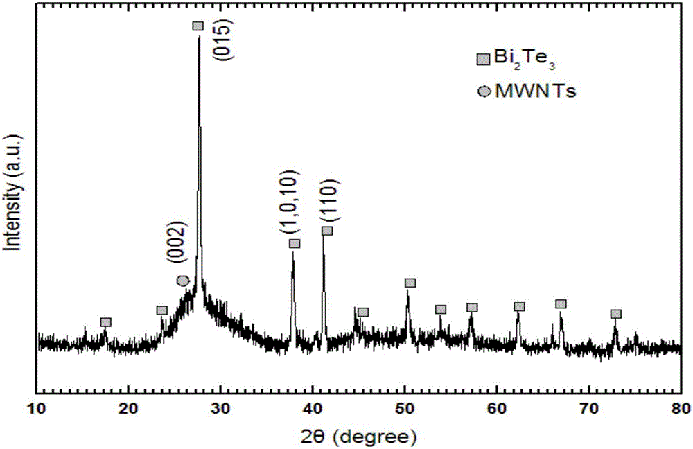 Preparation method for carbon nanotube-coated thermoelectric nanometer capsule