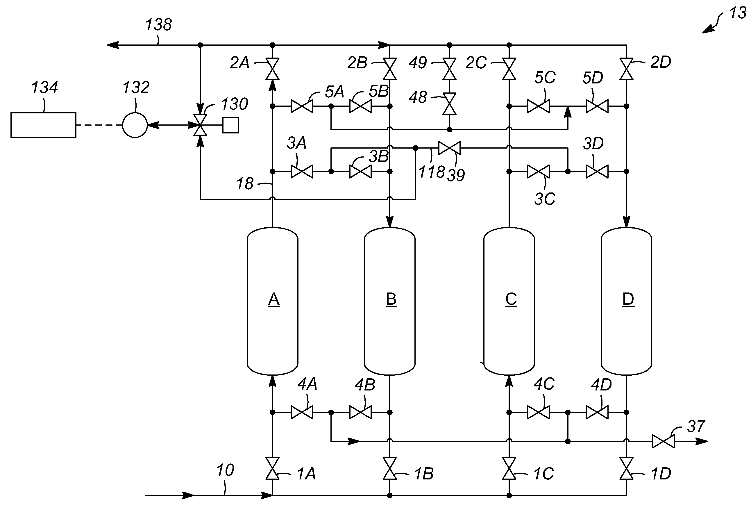 Methods for controlling impurity buildup on adsorbent for pressure swing adsorption processes