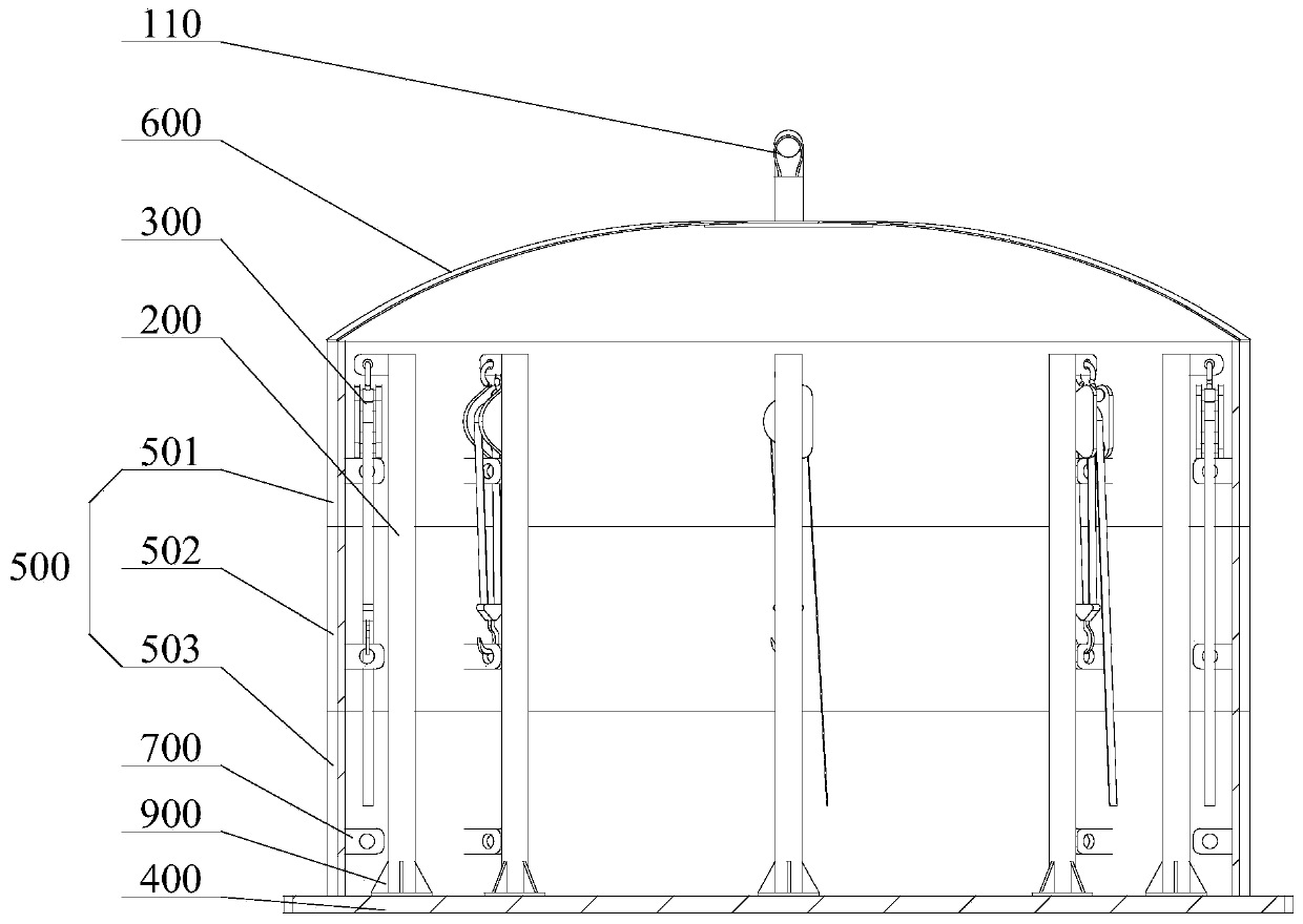 Storage tank structure and installation method thereof