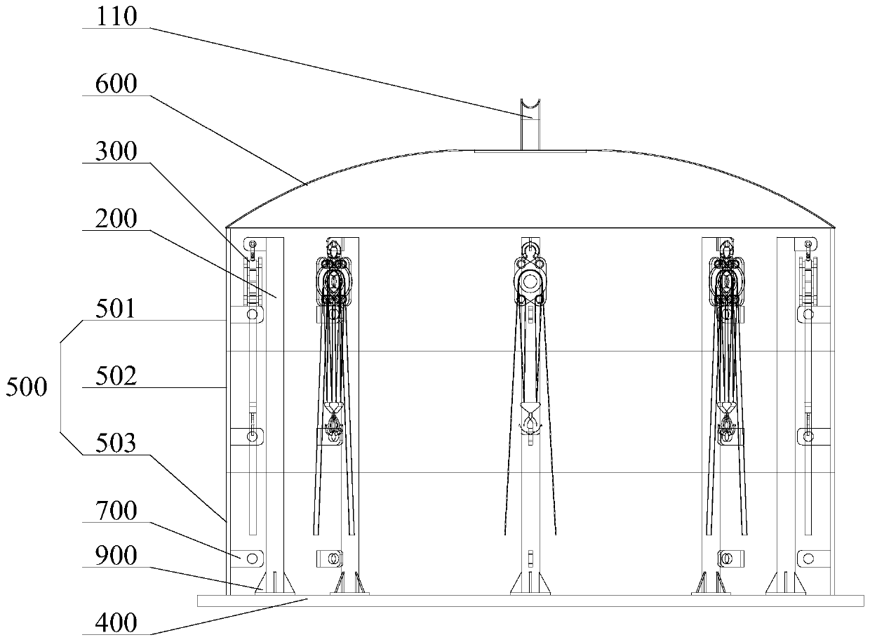 Storage tank structure and installation method thereof