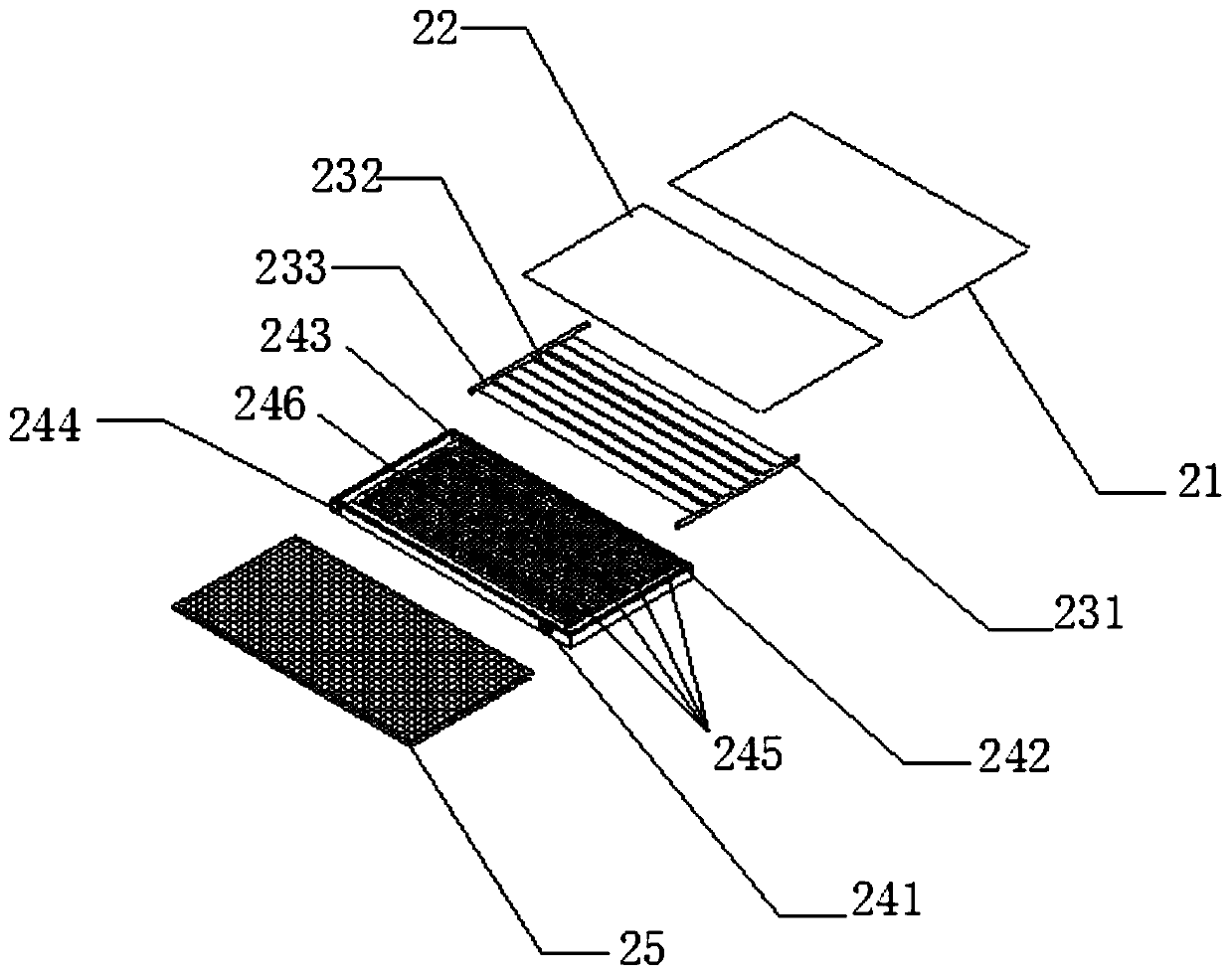 Heat collection and storage wall and air-water heat collector combined heating system