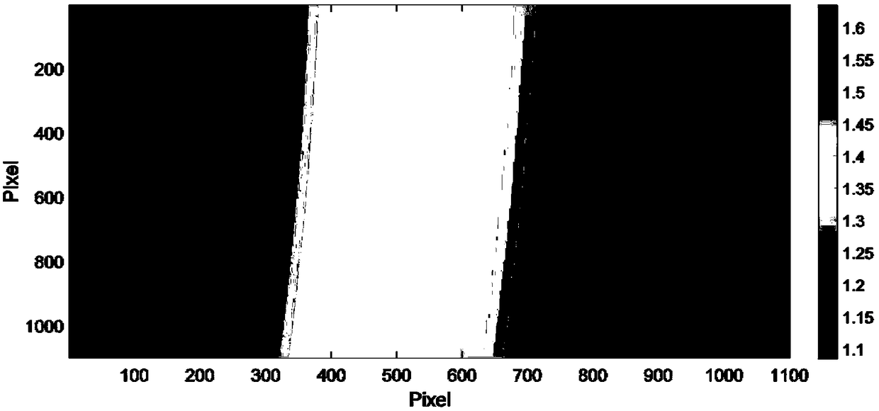 Out-of-plane displacement measurement system and method based on projected moiré method