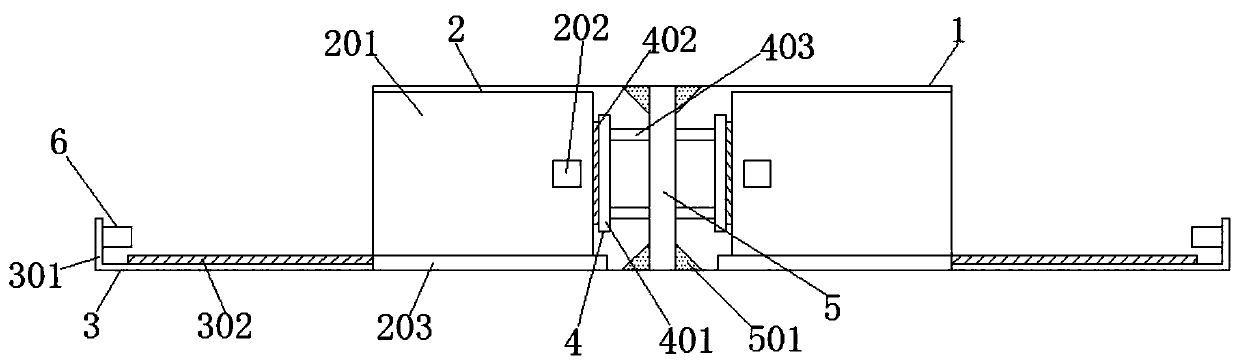 Compression type garbage transfer station device capable of conveniently adjusting width of carrying surface