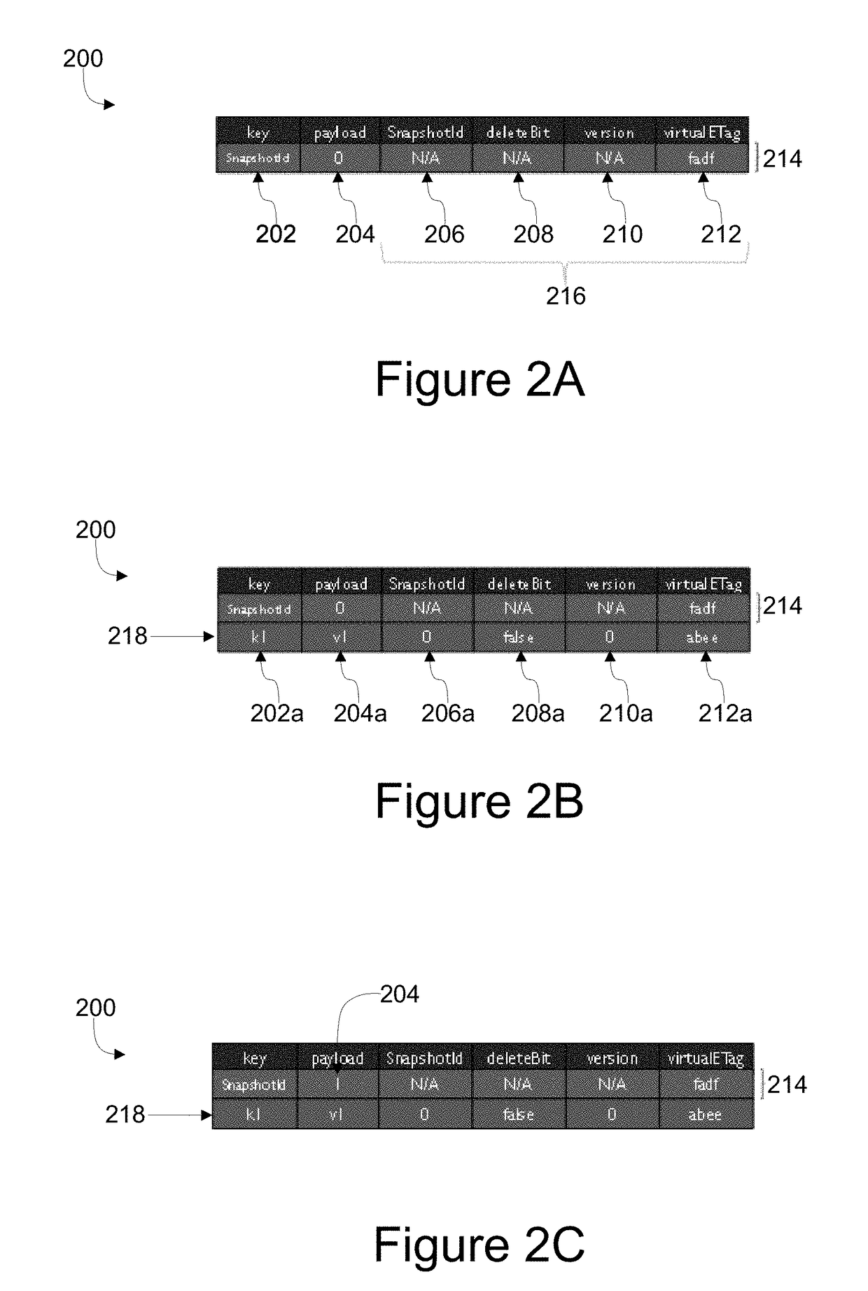 Systems, methods, and computer-readable media for a fast snapshot of application data in storage