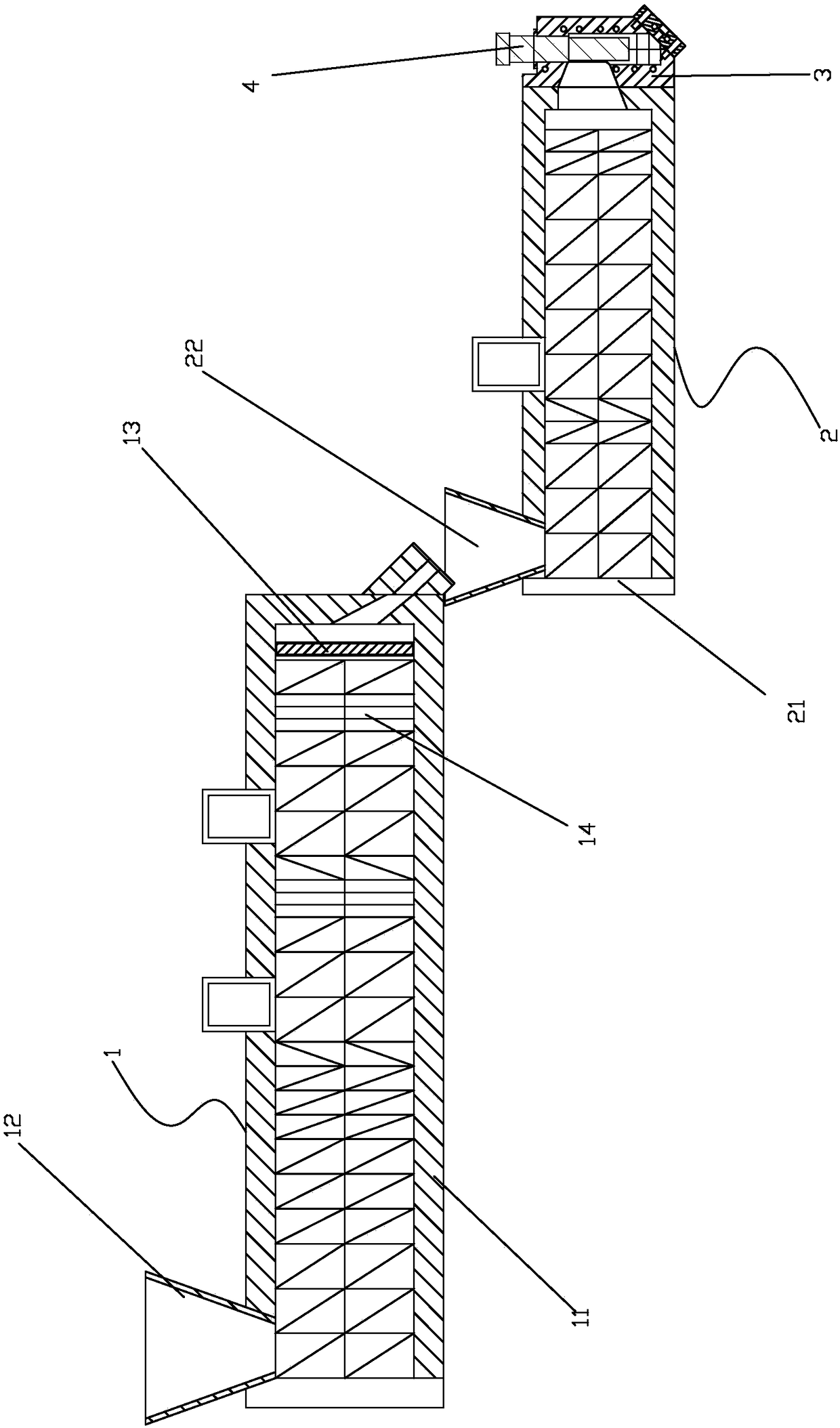 A kind of recycling glass fiber reinforced plastic melt granulation extrusion equipment and its extrusion method