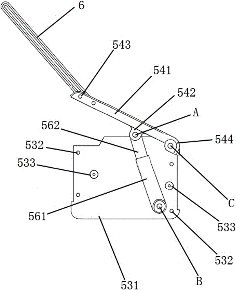 Electric pushing pole type cushion turn-over device