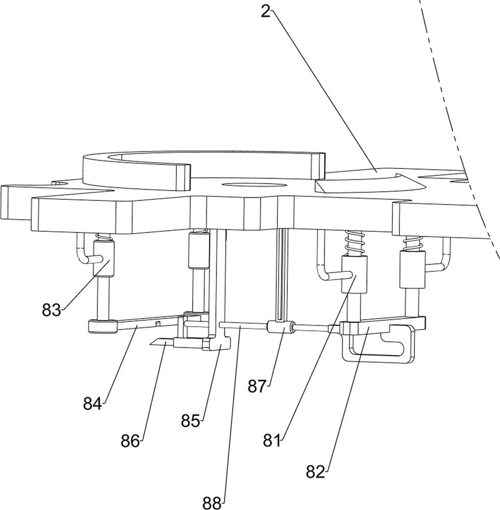 Automatic stamping mechanism for stainless steel cover machining