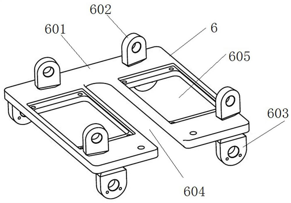 A double-wheel milling mixer tool holder hose transfer protection frame device