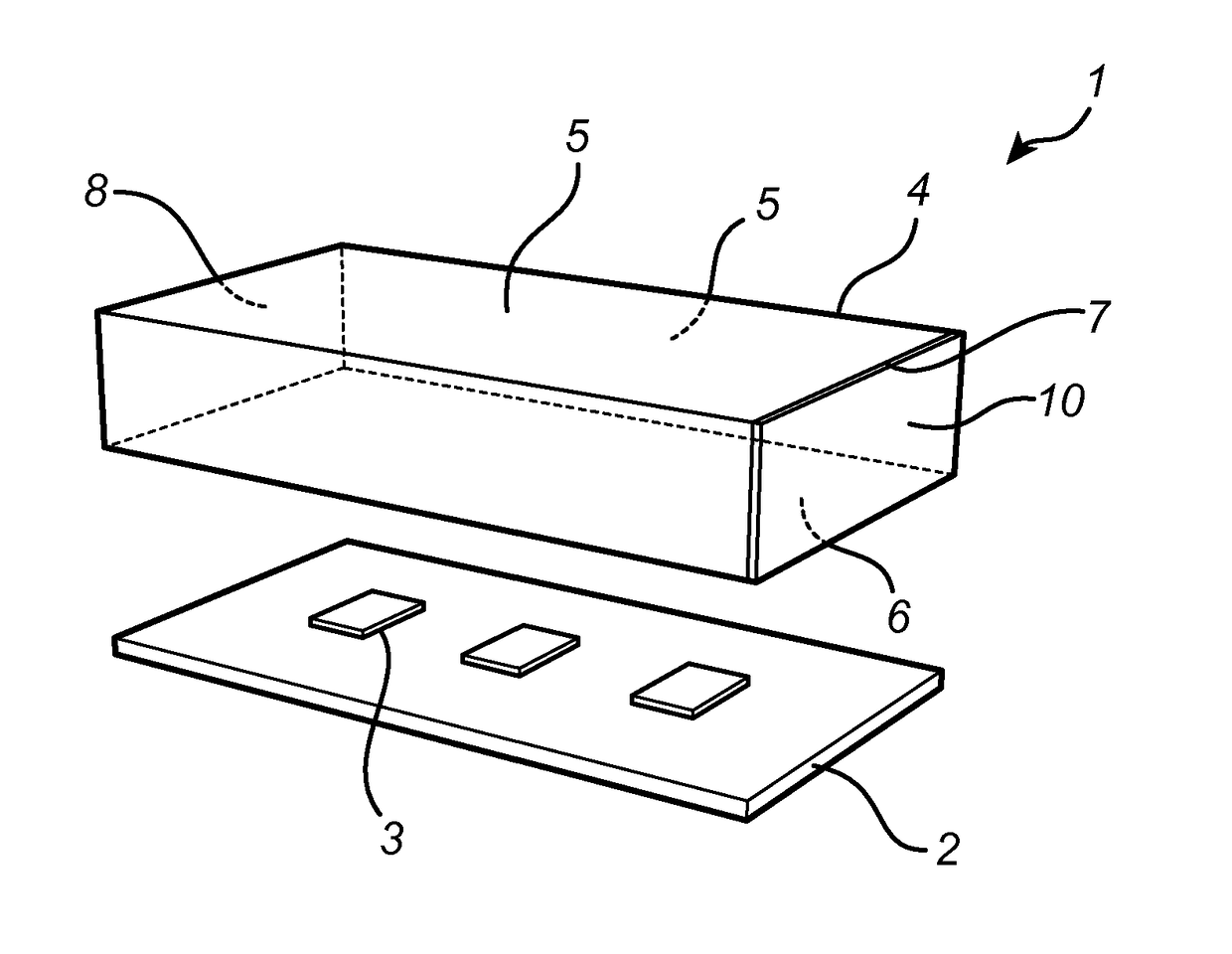 Light source with diffractive outcoupling