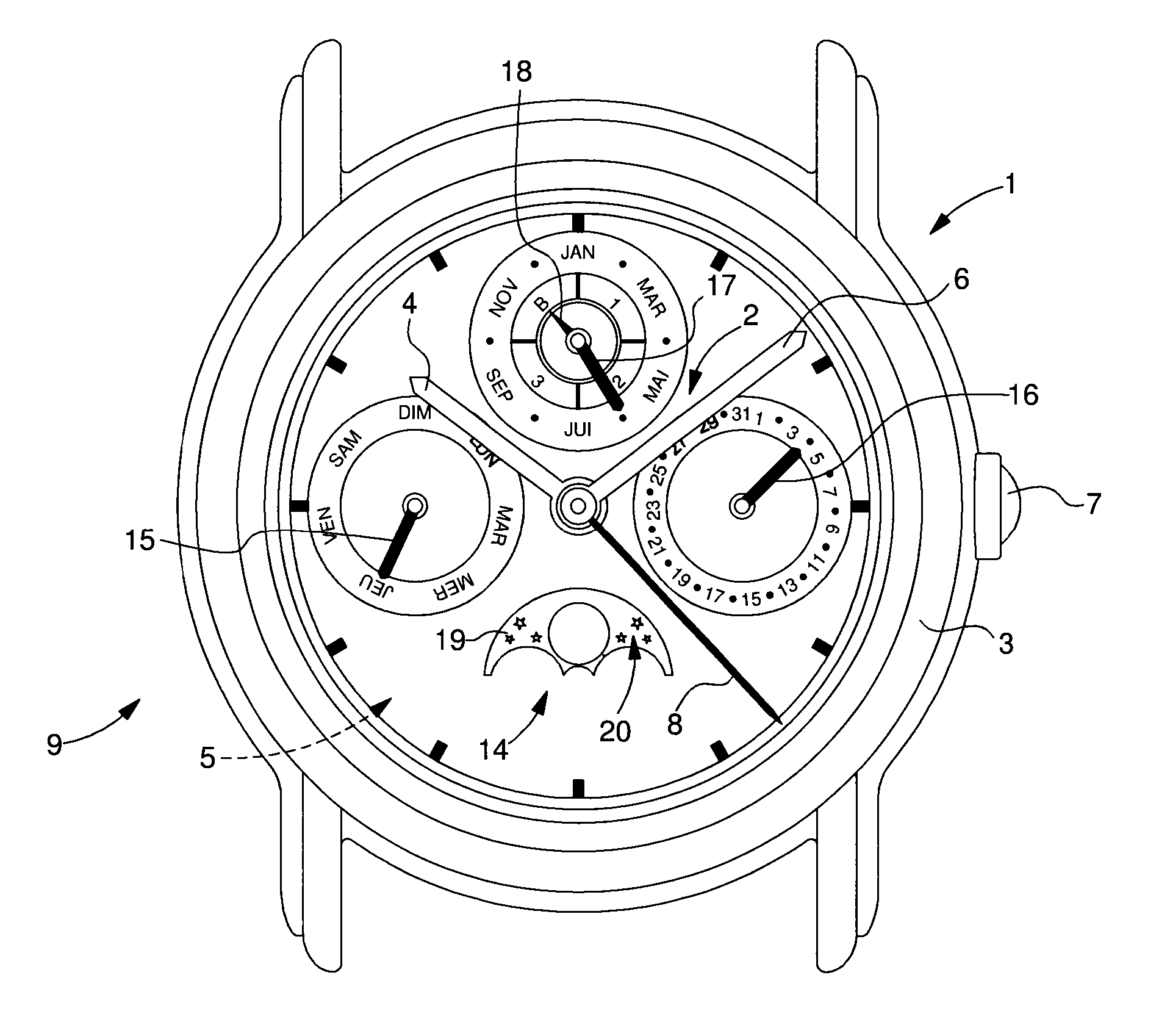 Quick correction device for a display system