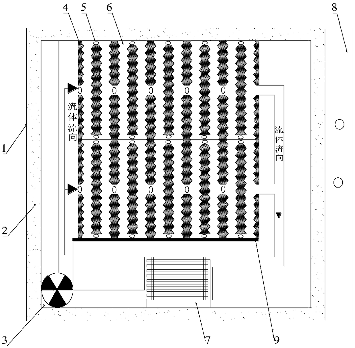 Reinforced heat transfer high-temperature phase-change heat storage type electric boiler