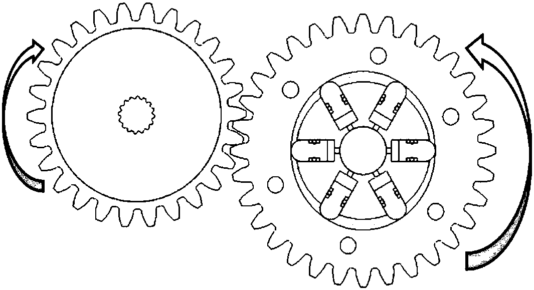 Hydrostatic coupler and automatic unloading mounting method of gear shaft thereof in working process