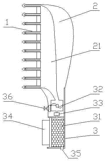 A mechanical automatic water-absorbing and hair-drying comb