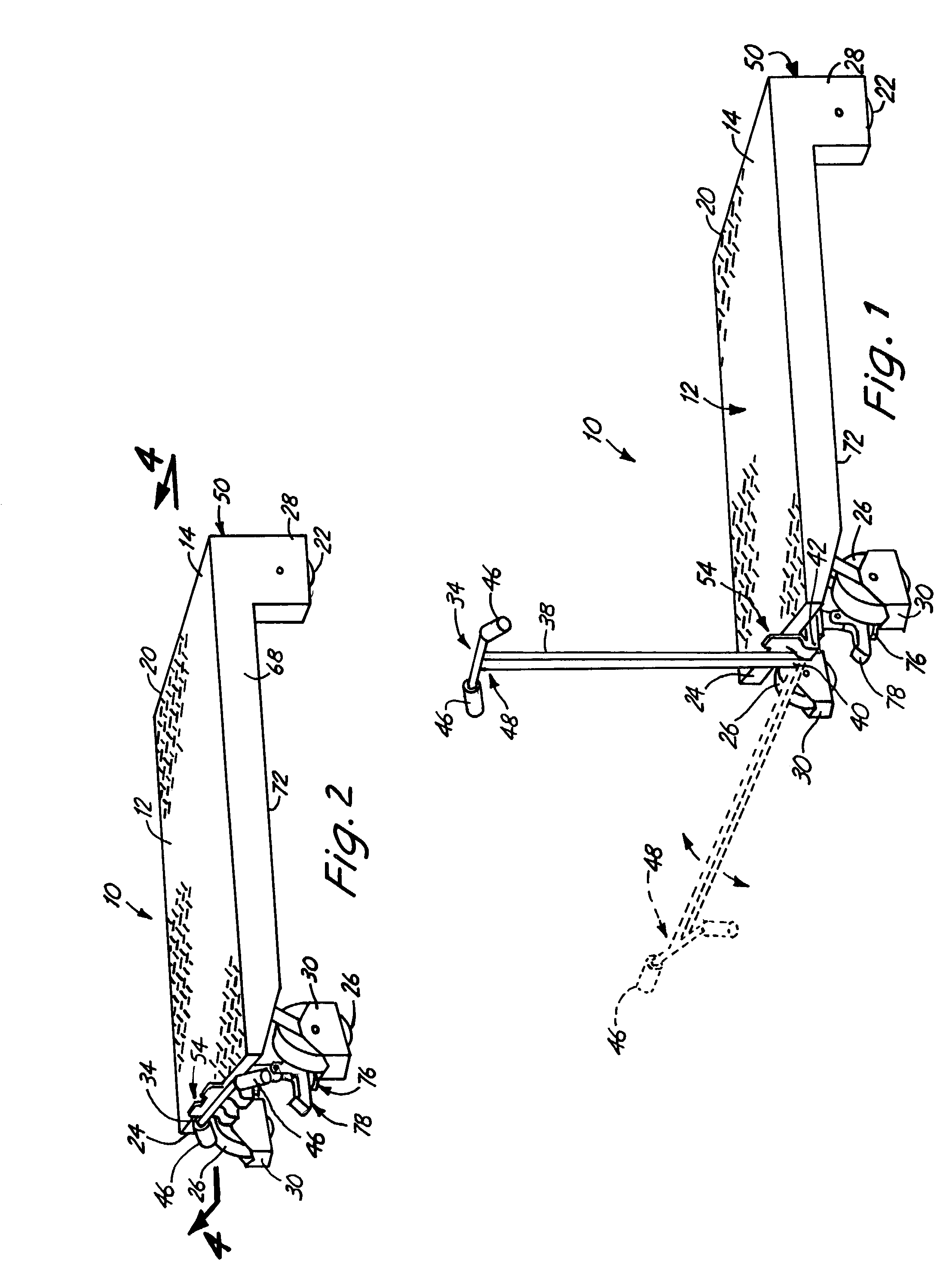 Hand-truck apparatus having locking handle